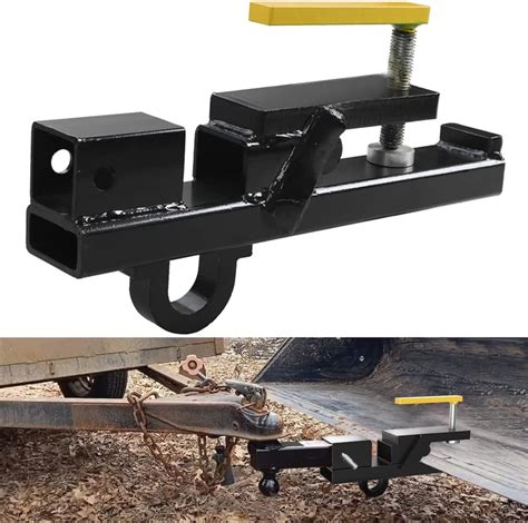 skid steer bucket trailer hitch clamp|skid steer hitch receiver.